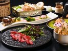 【四季の加賀会席】日本海の海鮮や能登牛を味わえるよう旬の食材をバランスよく使った基本会席
