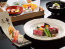 鳳凰贅沢懐石：和牛ヒレステーキと寿司をお楽しみいただける、贅沢な鳳凰懐石です／写真イメージ