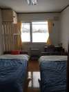 シングルベッド　ツインルーム　北海道　十勝らしい景色満喫