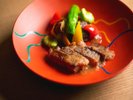 【お食事】愛媛のブランド牛「伊予牛～絹の味～」をヒレステーキで（例）