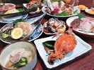 伊良湖温泉を満喫しよう！新鮮活き盛り海鮮プラン￥13.000　夕食料理の一例　12品ぐらい料理が並びます！！