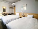 【ツインルーム】ツインタイプのお部屋はビジネスに旅行、お友達でのご宿泊など幅広くご利用いただけます！