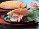 大ぶりの鯛とトラウトサーモンを塩釜で丁寧に調理し、素材の味を活かした季節の一品