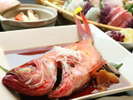 当館の金目鯛煮付は、濃味ではなく女性やお子様にも食べやすいと好評です