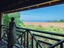 スーペリアVillaBのお部屋　２階のバルコニーの向こうに広がる真っ青な空と海！