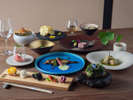 *【夕食（イメージ）】京料理出身の料理長ならではの繊細さや色彩の「凛々しさ」をお愉しみください