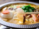 【淡路島の濃厚ウニ鍋】贅沢なウニ出汁に瀬戸内の豊かな海鮮をくぐらせて