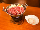 別注料理「神奈川県産和牛のすき焼き」