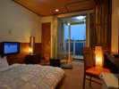 当ホテル１番人気のお部屋はのんびりくつろげる和風モダンダブルルーム♪おすすめです！
