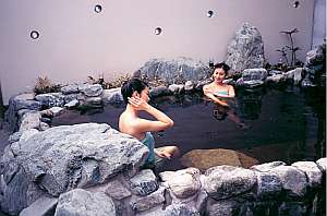 鹿島セントラル温泉ゆの華「露天風呂」