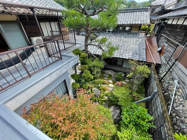 中庭の景色