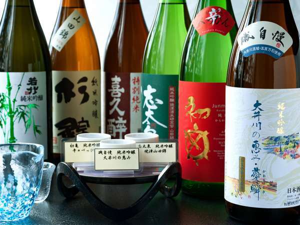 磯自慢や初亀など静岡の志太地区の純米吟醸酒を取り揃えています