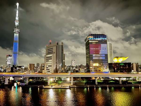 露天風呂からの夜景