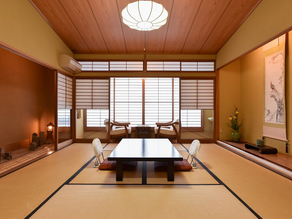 *【客室一例】ちどり(和室10畳)。昭和建築の"粋"を集めたお部屋です。