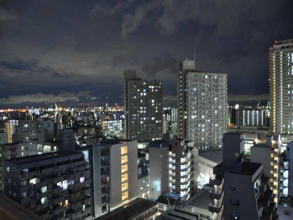 【ダブル：17.5㎡】高層階14階のお部屋からの夜景例