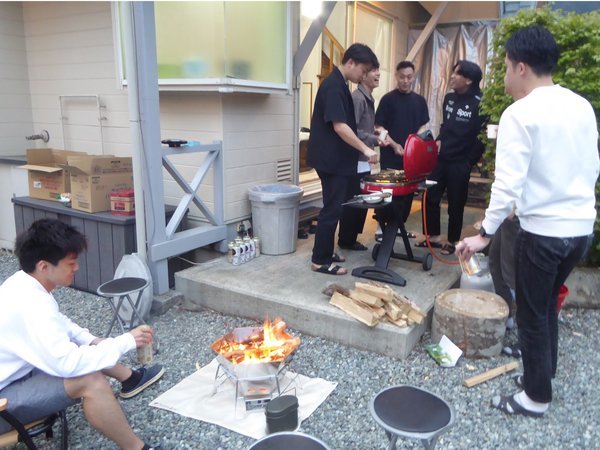 BBQと焚火が人気です