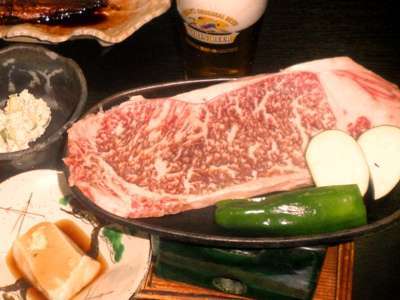 【夕食】熊本のブランド和牛「阿蘇王」のステーキ！１泊夕食付きプランで食べられます／例