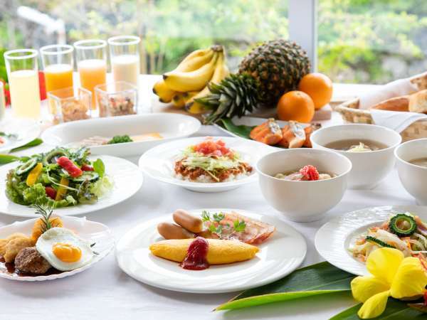 【朝食ビュッフェ】沖縄ならではのお料理も豊富！彩り豊かなメニューで元気な1日をスタート！※イメージ