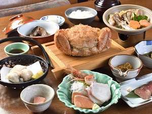 地元の食材を使用したお食事です。