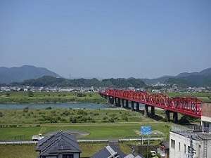 四万十市のシンボル赤鉄橋