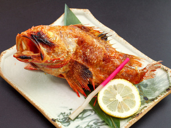 ＃キンキの姿焼き　岩手県が誇る高級魚。脂が乗っており、とろけるようなほろっとした身が特徴です。