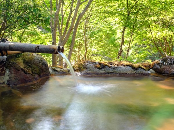 露天風呂・川の音