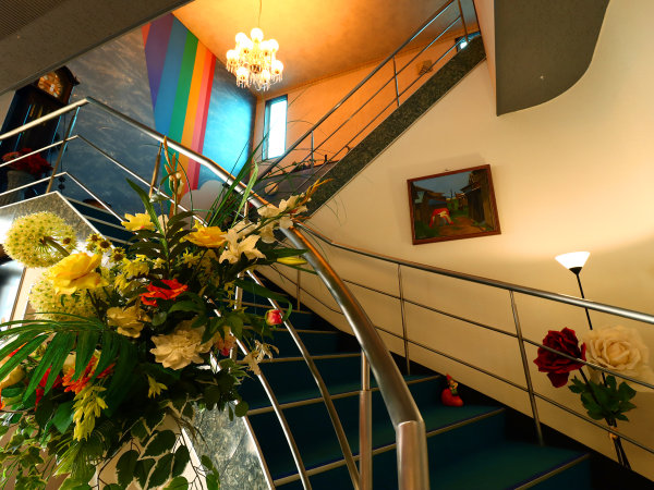 #客室までは階段での移動になります