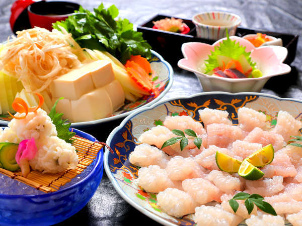 【料理民宿　松林】朝どれ新鮮★海幸の宿のプラン「【夏の味覚旅】紀州有田産　天然鱧鍋と直送地魚お造り満喫プラン」