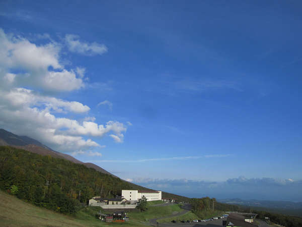 目の前に広がる、網張の大自然。休暇村岩手網張温泉