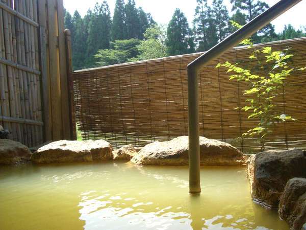 茶褐色のにごり湯