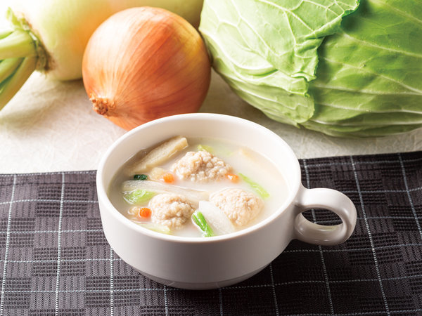季節ごとの東京野菜を使ったヘルシーなちゃんこ風スープをご堪能ください。