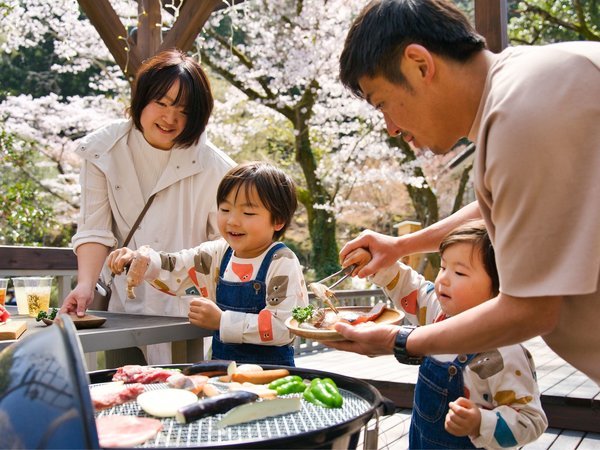 【BBQ】夕食はBBQをお楽しみいただきます。準備不要、手ぶらでOK！