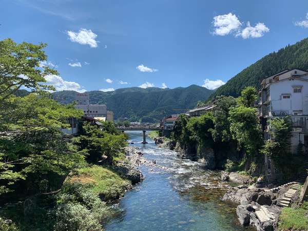 夏の吉田川（川遊び）