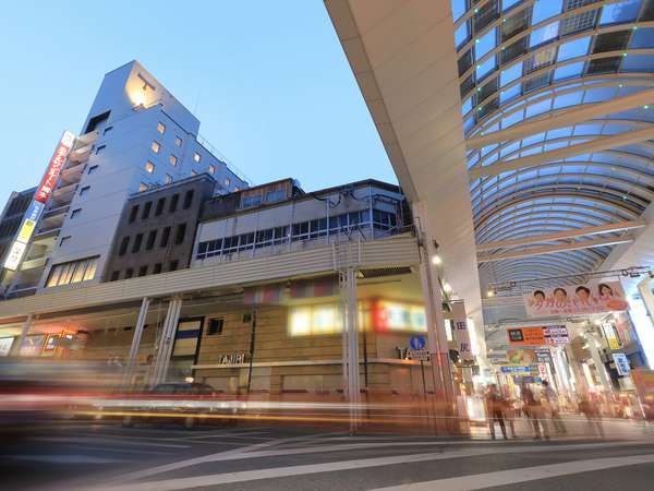 熊本市の中心繁華街”下通り”へ徒歩0分。観光・ビジネスは勿論、お食事や買い物にも最適♪