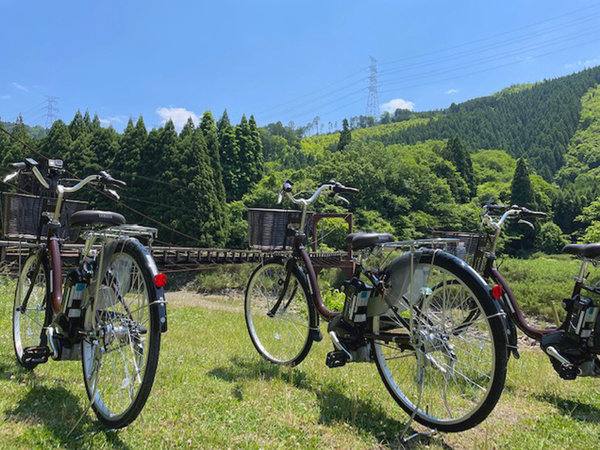 電動自転車なので、坂道も楽々進みます♪　3名様まで受付可☆