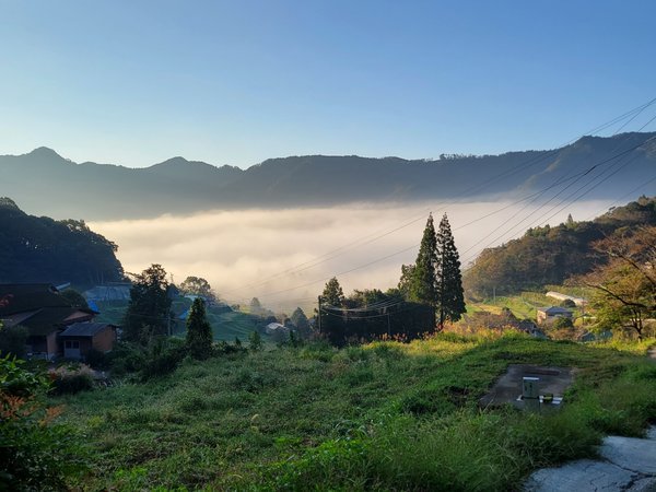 秋は気象条件がよいと　ここから雲海がみえます。