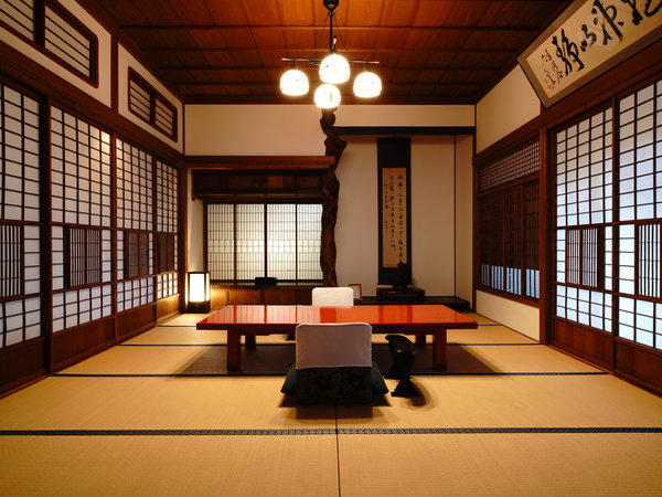別所温泉　旅館　花屋のプラン「【貴賓室　桜御殿】源泉かけ流し◆檜露天風呂付「武家屋敷」プラン｜食事は部屋か個室※選択不可」