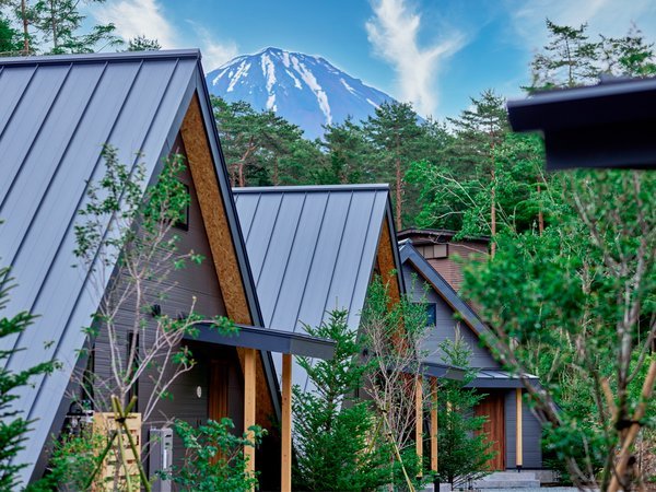 施設の南側には大きな富士山が