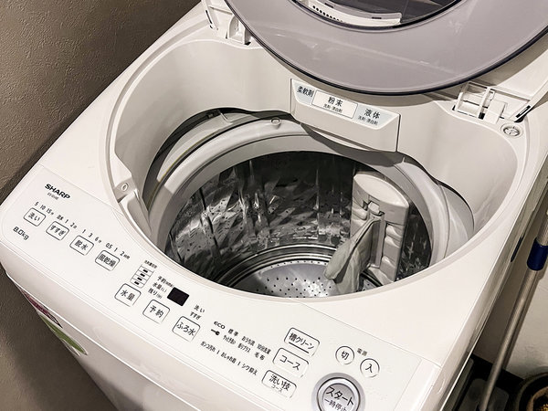 ・【洗濯機】長期滞在の方にも安心の洗濯機付。荷物がコンパクトにまとまって嬉しい◎