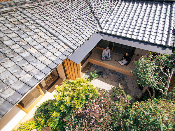 ・【kawaracho 148 中庭】ご宿泊いただいたお客様だけが楽しめる完全プライベートの日本庭園