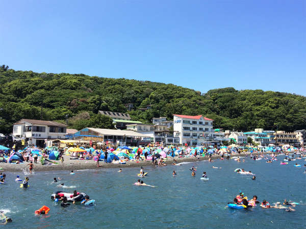 *大瀬崎海水浴場／きれいな水で全国的に有名。内海なので、波は静かで遊びやすい☆