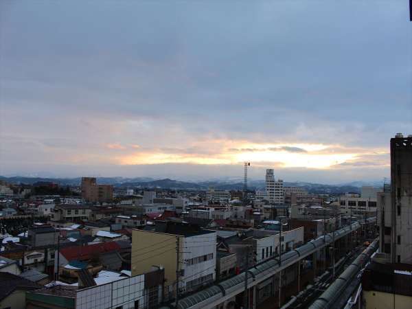 客室からみた朝の風景です。早起きして外を眺めてみてはいかがでしょうか