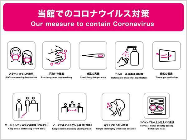 宿泊施設における新型コロナウイルス対応