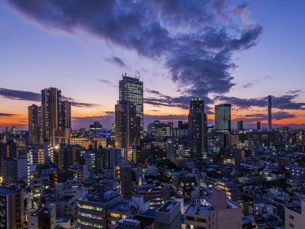 高台に位置する夜景が綺麗なタワー型ホテルです。