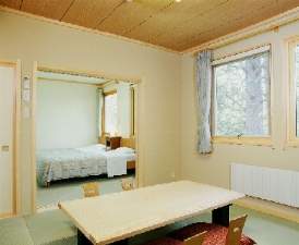 ８畳和室+６畳洋室のゆったり設計露天風呂付和洋室。