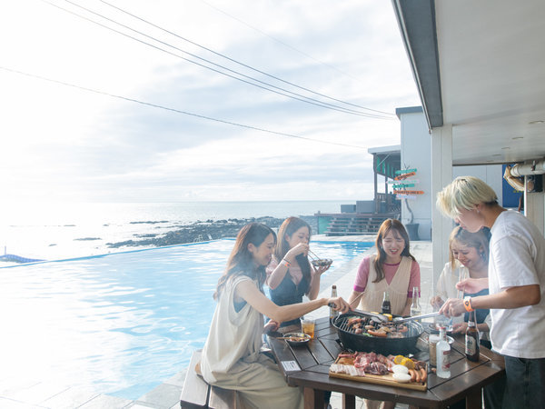 *海を眺めながら美味しいBBQ☆学生さん・社会人の方皆さんで楽しい時間を♪