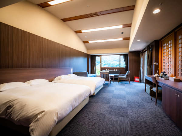 当館自慢のハイグレードなお部屋。横浜の緑豊かな自然を味わうことができます。