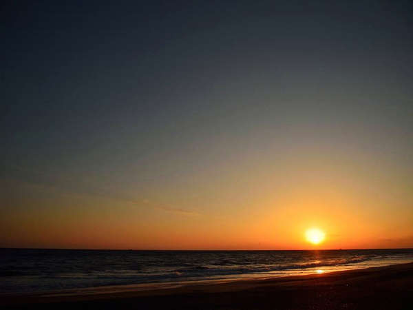 御前崎夕日☆海に沈むこの景色は格別！！オススメです♪