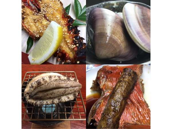 旬の魚介を味わえる当館自慢の料理をご堪能ください