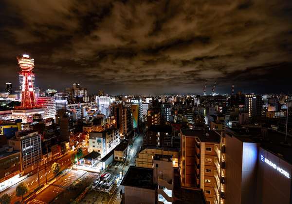 ◆「通天閣ビュー」のお部屋からの夜景